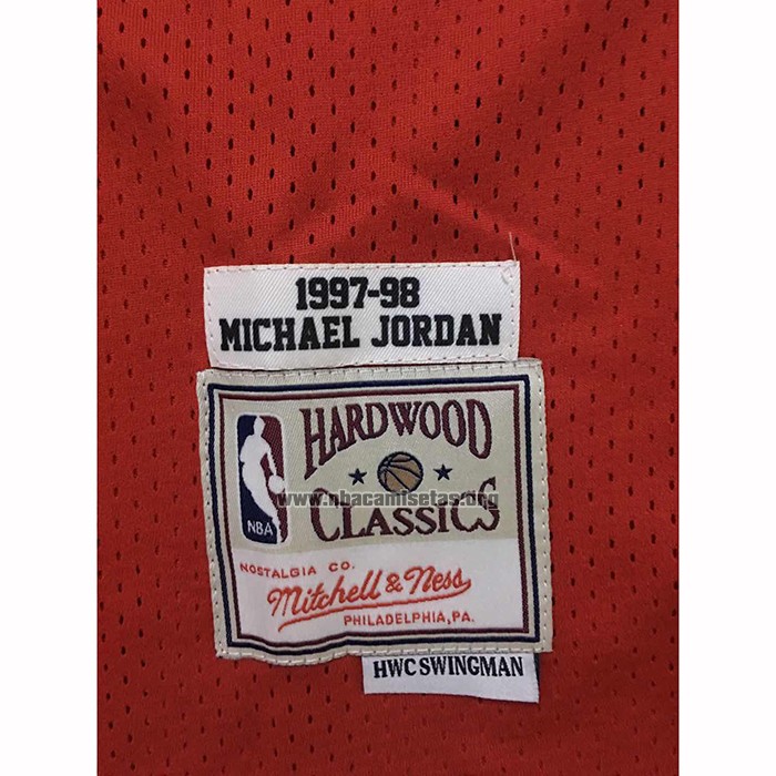 Camiseta Chicago Bulls Michael Jordan NO 23 Retro Rojo2
